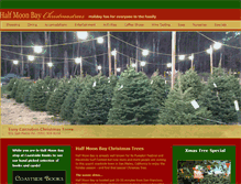 Tablet Screenshot of halfmoonbaychristmastrees.com